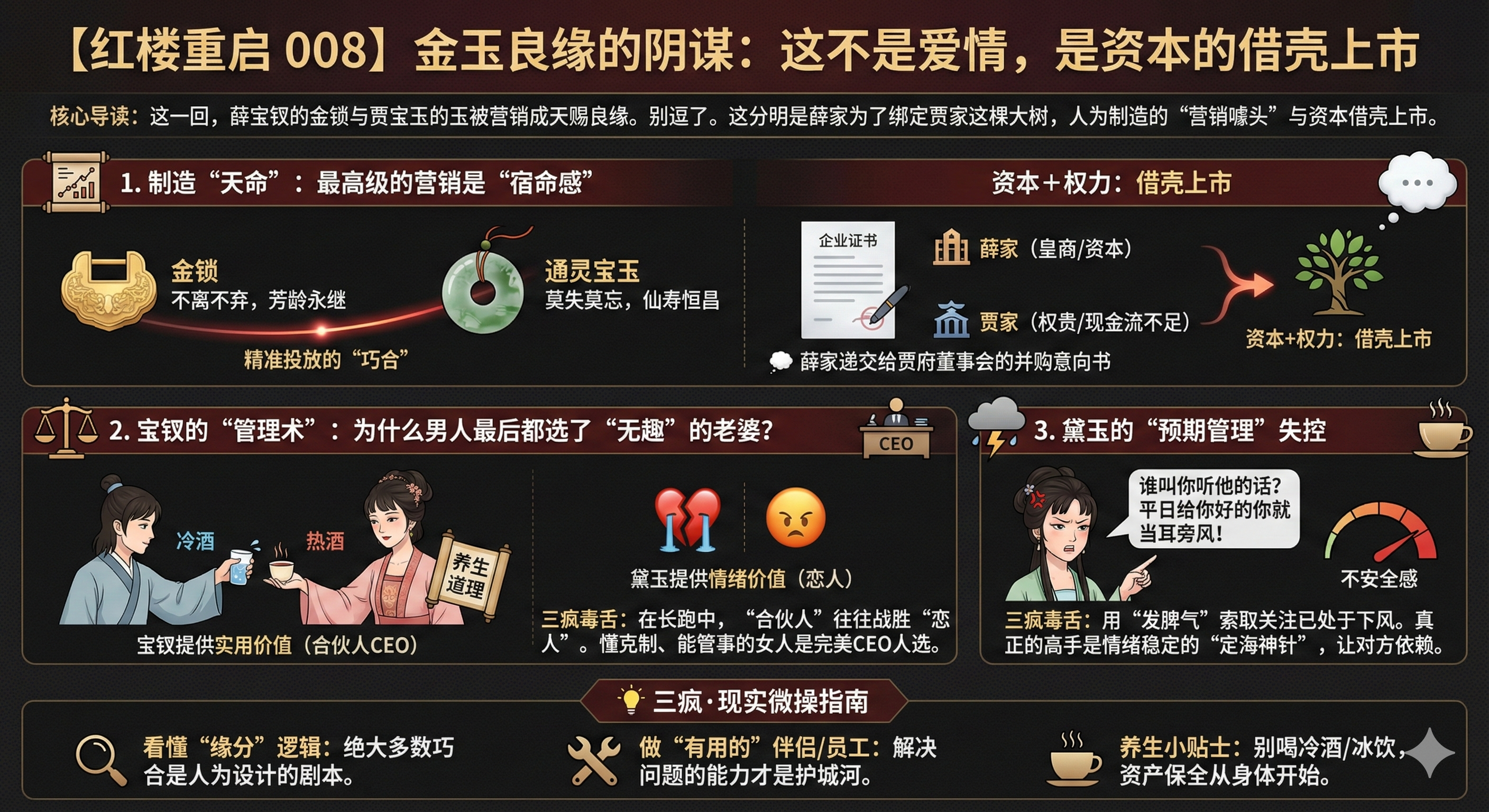 【红楼重启 008】金玉良缘的阴谋：这不是爱情，是资本的借壳上市
