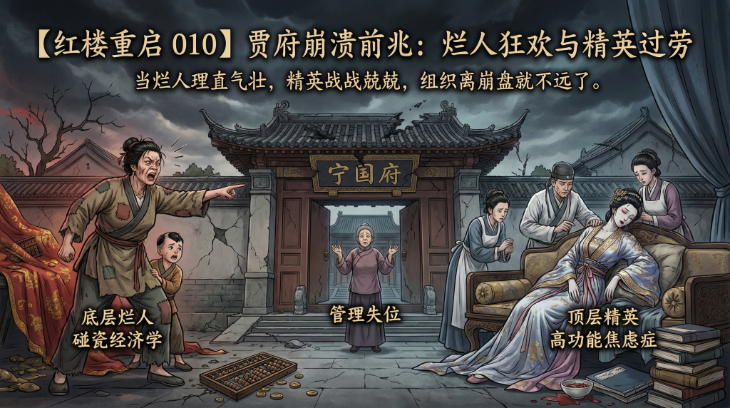 【红楼重启 010】金寡妇受辱与秦可卿生病，为什么精英往往死于情绪内耗？